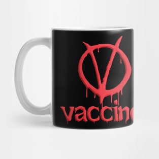 V is for vaccine Mug